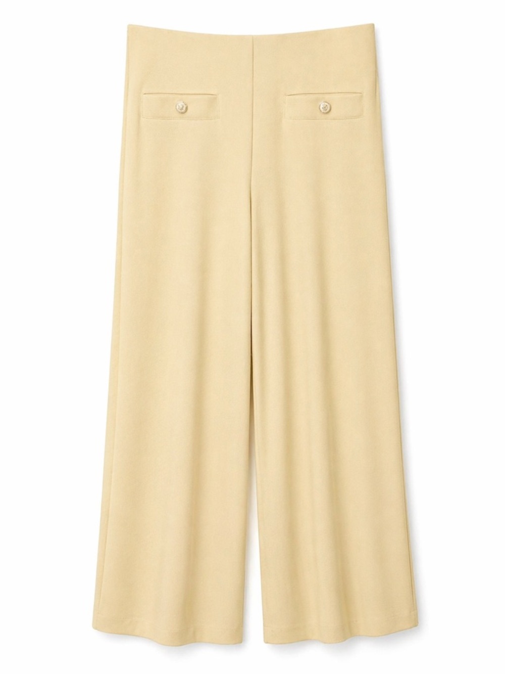 Haver & Blair London Wide Leg Pants XL Cream Pull On High Rise